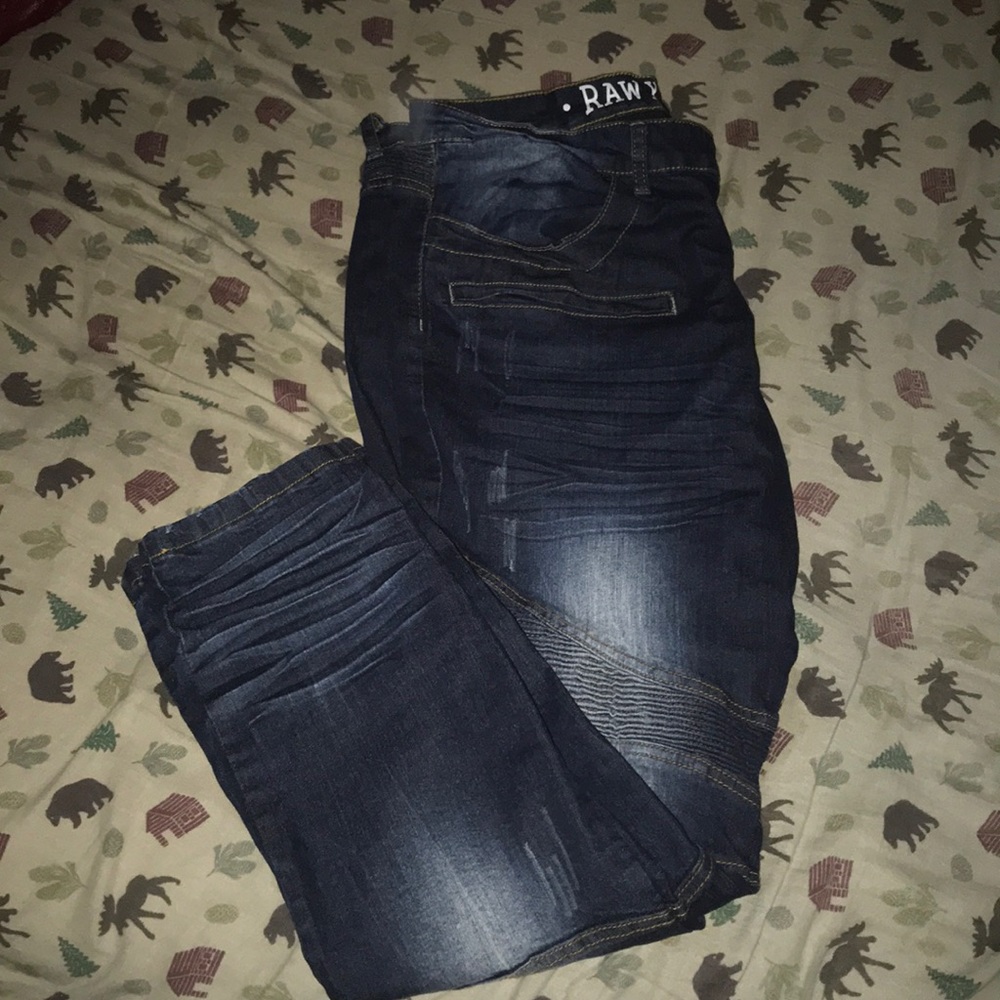 RAW X distressed jeans/ blue jeans 38/32 standard